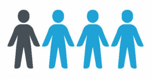 Attendance Icon 1 in 4 students