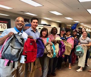 Crisis Assistance backpacks donation 9 2019