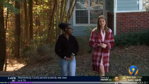 WSOC TV screen shot Shadow Pandemic story 12 6 21